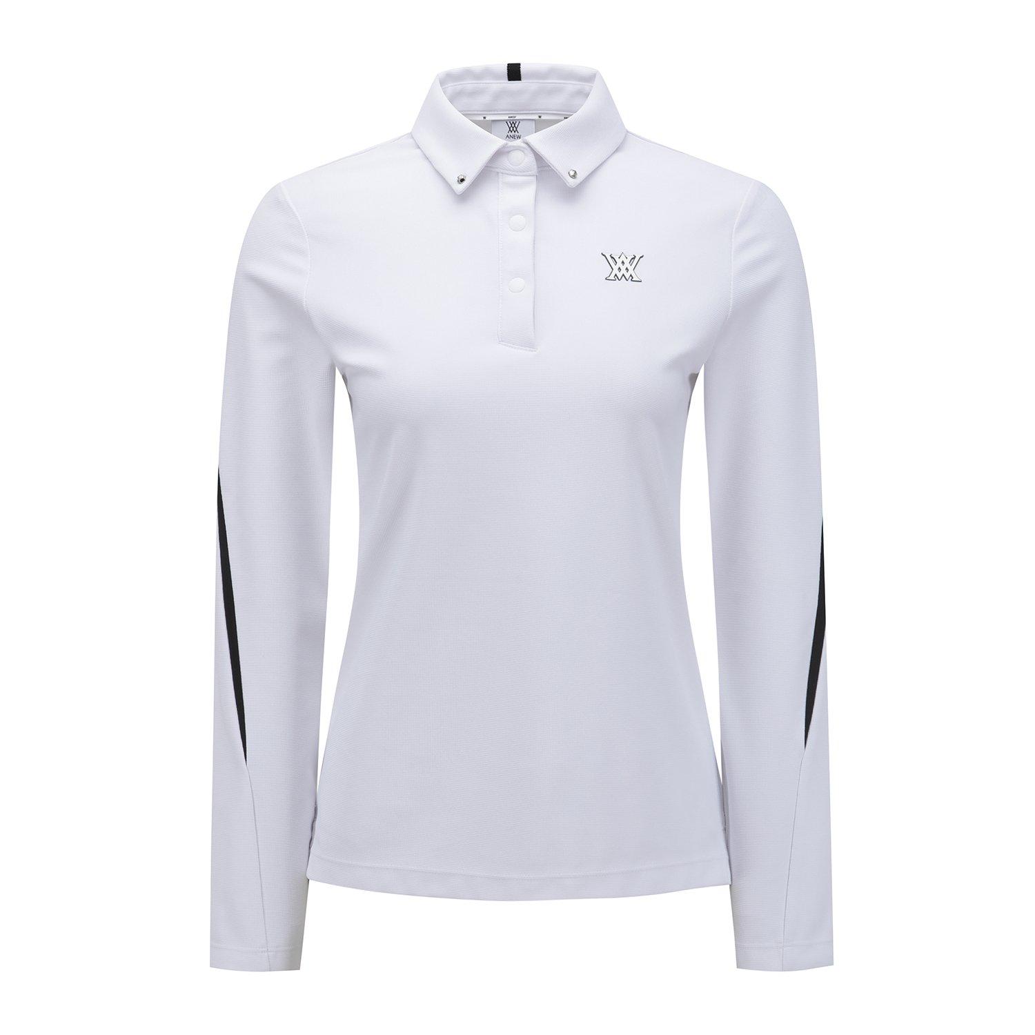 Women's Big Logo Signature Long Sleeve Polo | ANEW | Shirts